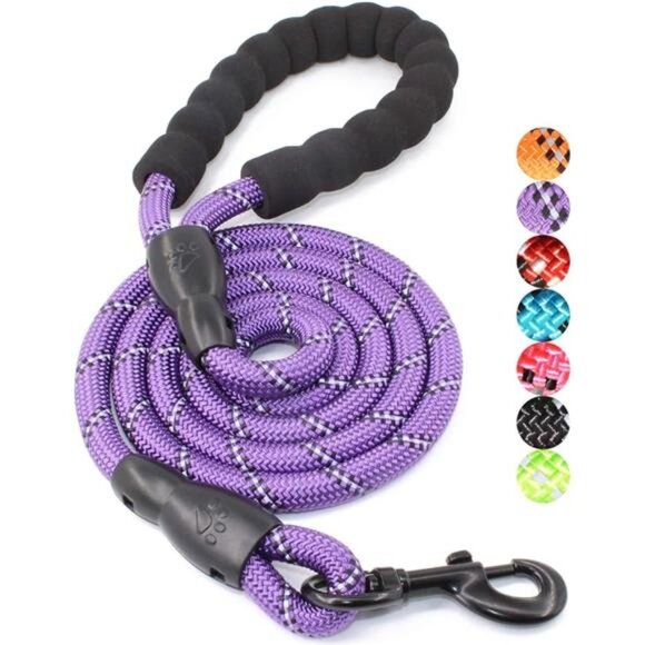2/4/5/6 FT Dog Leash with Comfortable Padded Handle and Highly Reflective Thread - Picture 6 of 6